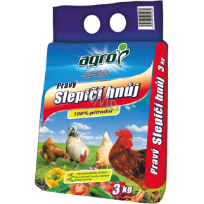 Agro slepačí hnoj pravý, 3 kg