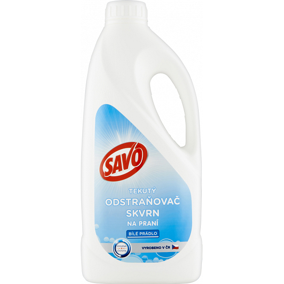 Savo Tekutý odstraňovač škvŕn na bielizeň biely 900 ml