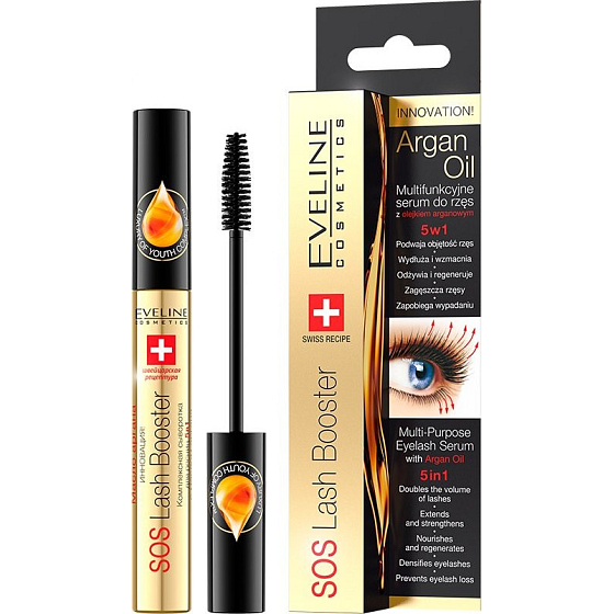 Eveline Cosmetics SOS Lash Booster sérum na rast rias s regeneračným účinkom 10 ml
