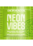 Dermacol Neon Vibes hydratačná peelingová maska s extraktom z mučenky 8 ml