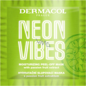 Dermacol Neon Vibes hydratačná peelingová maska s extraktom z mučenky 8 ml