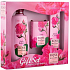 Rose of Bulgaria telový balzam s ružovou vodou 330 ml + toaletné mydlo s ružou 100 g + krém na ruky s ružovou vodou 75 ml, kozmetická sada pre ženy