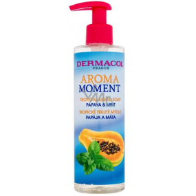 Dermacol Aroma Moment Papaya & Mint tekuté mydlo 250 ml dávkovač