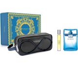 Versace Eau Fraiche Man toaletná voda 100 ml + toaletná voda miniatúra 10 ml + kozmetická taštička, darčeková sada pre mužov