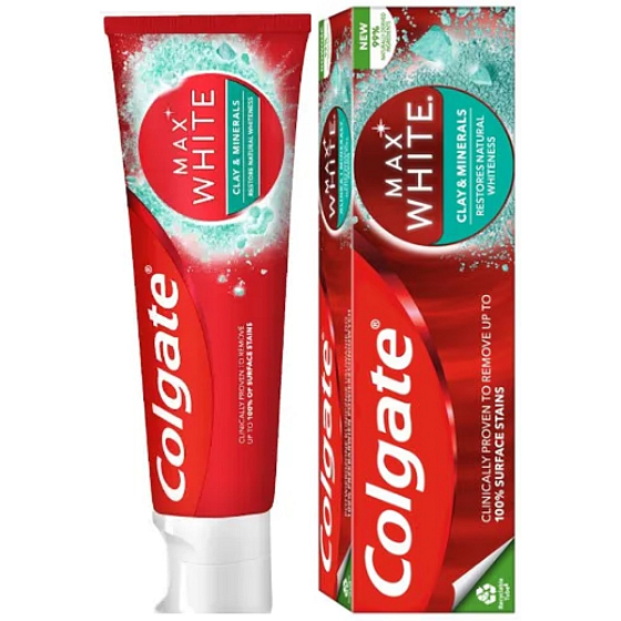 Colgate MaxWhite Cly & Minerals zubná pasta 75 ml