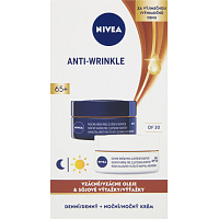 Nivea Anti-Wrinkle Contouring 65+ denný a nočný krém pre zlepšenie kontúr, 2 × 50 ml