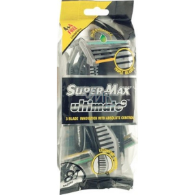 Super-Max Ultimate 3 jednorazový 3 britvy holiaci strojček pre mužov 8 kusov