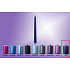 Sviečka Lima Candle hladká kovová lila kužeľová 22 x 250 mm 1 kus