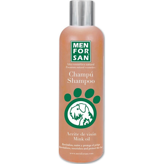 MenForSan Norkový olej prírodné ochranný šampón pre psov 300 ml