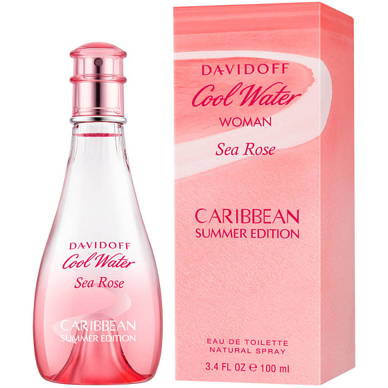 Davidoff Cool Water Sea Rose Caribbean Summer Edition toaletná voda pre ženy 100 ml