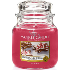Yankee Candle Frosty Gingerbread - Perník s polevou vonná sviečka Classic strednej sklo 411 g