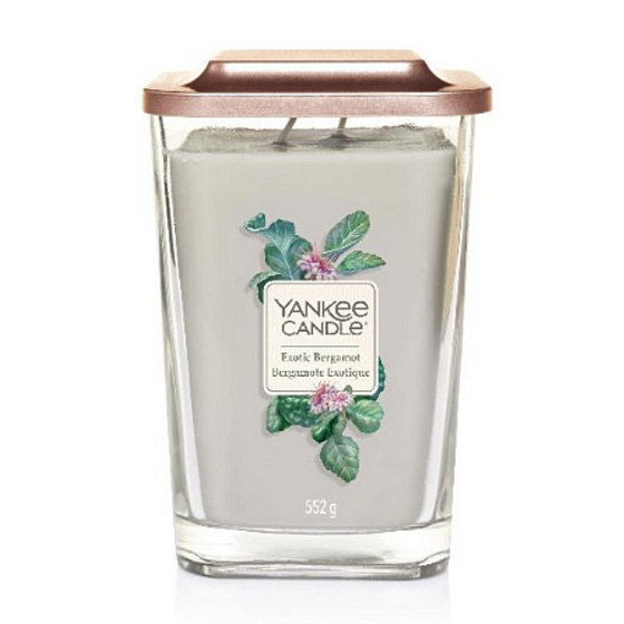 Yankee Candle Exotic Bergamot - Exotický bergamot sójová vonná sviečka Elevation veľká sklo 2 knôty 552 g