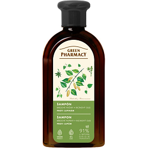 Green Pharmacy šampón proti lupinám s brezou a ricínovým olejom 350 ml