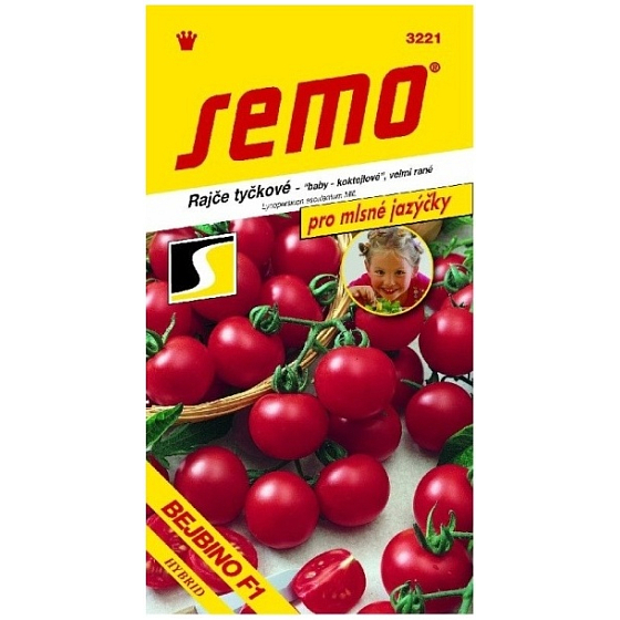 Semo Tomatoes baby koktailové paradajky veľmi skorý hybrid Bejbino F1