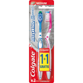 Colgate Max White Medium strednej zubná kefka 1 + 1 kus