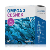 Nef de Santé Omega 3 Cesnak doplnok stravy, obsahuje rybí olej 90 kapsúl