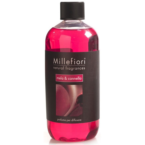 Millefiori Milano Natural Mela & Cannella - Jablko a Škorica Náplň difuzéra pre vonná steblá 250 ml