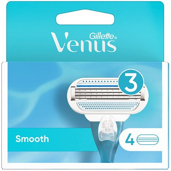 Gillette Venus Smooth náhradné hlavice 4 kusy, pre ženy