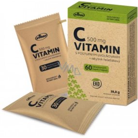 Vitar EKO Vitamín C s postupným uvoľňovaním 500 mg + rakytník doplnok stravy pre podporu imunitného systému 60 kapslí