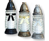 Rolchem Lampa sklenená čierna, zlatá, strieborná 23 cm 32 hodín 65 g Z-11 1 kus