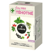 Leros Čaj pre tehotné ženy bylinný čaj na doplnenie pitného režimu nastávajúcich mamičiek 20 x 2 g