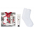 Grace Cole Christmas Candy & Vanilla balzam na nohy 100 ml + teplé ponožky 1 pár, kozmetická sada pre ženy