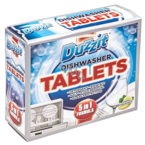 Duzzit Tablety do umývačky riadu Lemon 5v1 Tablety do umývačky riadu 12 x 20 g