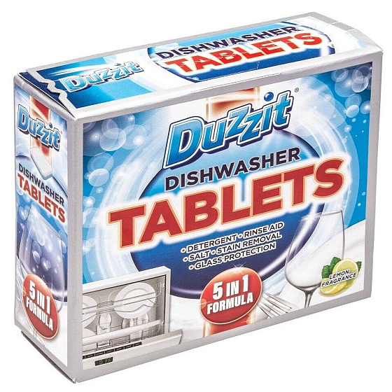 Duzzit Tablety do umývačky riadu Lemon 5v1 Tablety do umývačky riadu 12 x 20 g