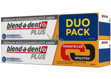 Blend-a-dent Plus fixačný krém na zubné náhrady 2 x 40 g