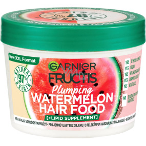 Garnier Fructis Watermelon Hair Food Mask pre jemné vlasy bez objemu 400 ml