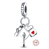 Šarm Striebro 925 Graduation - čiapka, diplom pergamen, 3v1 absolvent prívesok náramok
