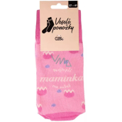 Albi Happy Socks Najlepšia mama na svete, univerzálna veľkosť 1 pár