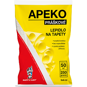 APEKO práškové lepidlo na tapety, až 50 m², 250 g APEKO práškové lepidlo na tapety, až 50 m², 250 g