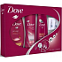 Dove Pro Age sprchový gél 250 ml + šampón 250 ml + telové mlieko 250 ml + náušnice, kozmetická sada