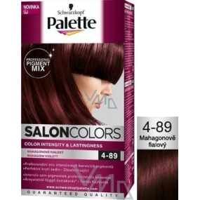 Schwarzkopf Palette Salon Colors farby na vlasy odtieň 4-89 mahagónový fialová