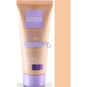 Gabriella salva Long Lasting Foundation 3v1 SPF15 make-up 01 Sand 30 ml