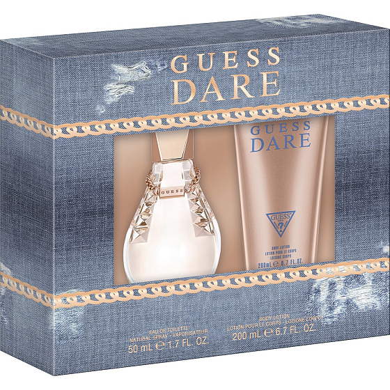 Guess Dare toaletná voda pre ženy 50 ml + telové mlieko 200 ml, darčeková sada