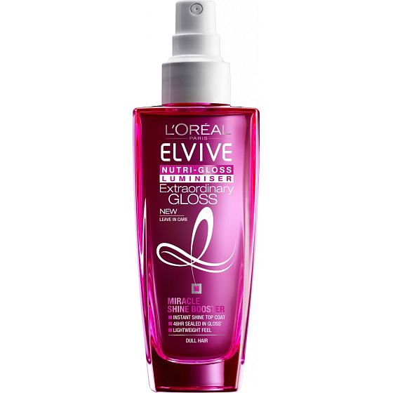 Loreal Paris Elseve Nutri Gloss Luminizer vlasový sprej pre úžasný lesk 100 ml