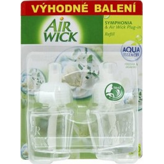 Air Wick Symphonia & Plug-in Biele kvety náhradná náplň 2 x 19 ml