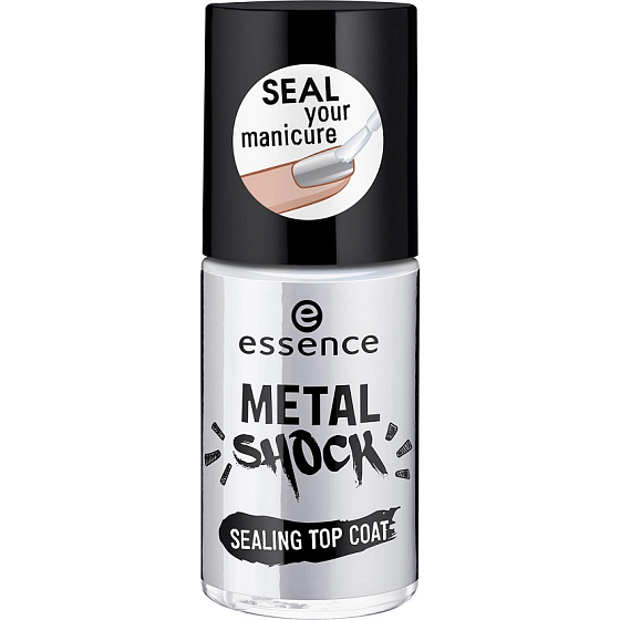 Essence Metal Shock Sealing Top Coat krycí lak na nechty 8 ml