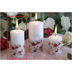 Lima Ruže sviečka biela valec 50 x 100 mm 1 kus