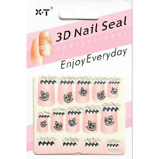 Nail Accessory 3D nálepky na nechty 1 aršík 10100 NG003
