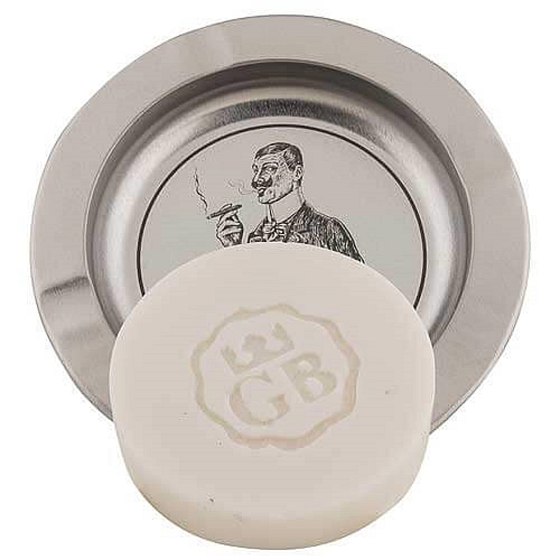 Bohemia Gifts Ručne vyrábané toaletné mydlo s glycerínom na plechové podložke Gentleman 80 g