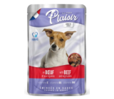 Plaisir Dog hovädzie kúsky so zeleninou kompletné krmivo pre dospelých psov kapsička 100 g