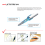 Uni Mitsubishi Jetstream modrý atrament roller biely 0,7 mm SXN-101-07