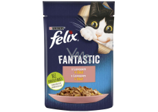 Felix Fantastic kapsička losos v želé, kompletné krmivo pre mačky 85 g