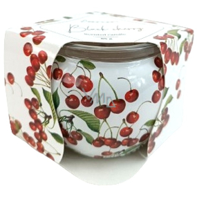 Emocio Black cherry - Čerešňa, dekoratívna vonná sviečka v skle 70 x 62 mm