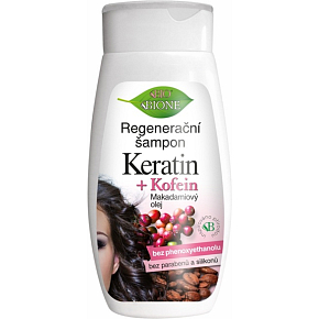 BIO BIONE KERATIN + KOFEIN Regeneračný šampón 260 ml