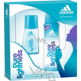 Adidas Pure Lightness toaletná voda 30 ml + dezodorant sprej 150 ml, darčeková sada