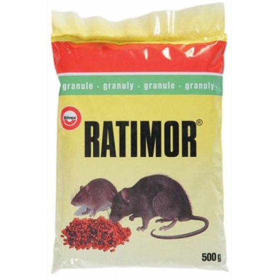 Ratimor granule na hubenie hlodavcov 500 g